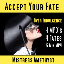 Accept Your Fate Over Indulgence Logo